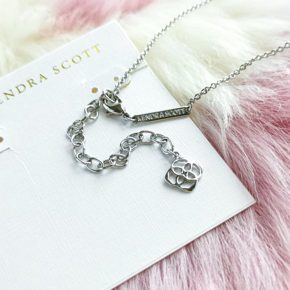 Silver Elisa White Pearl Pendant Necklace - Picture 3 of 3